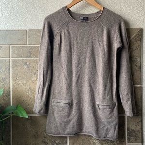 Saffron 100% Cashmere Tunic Sweater, size M
